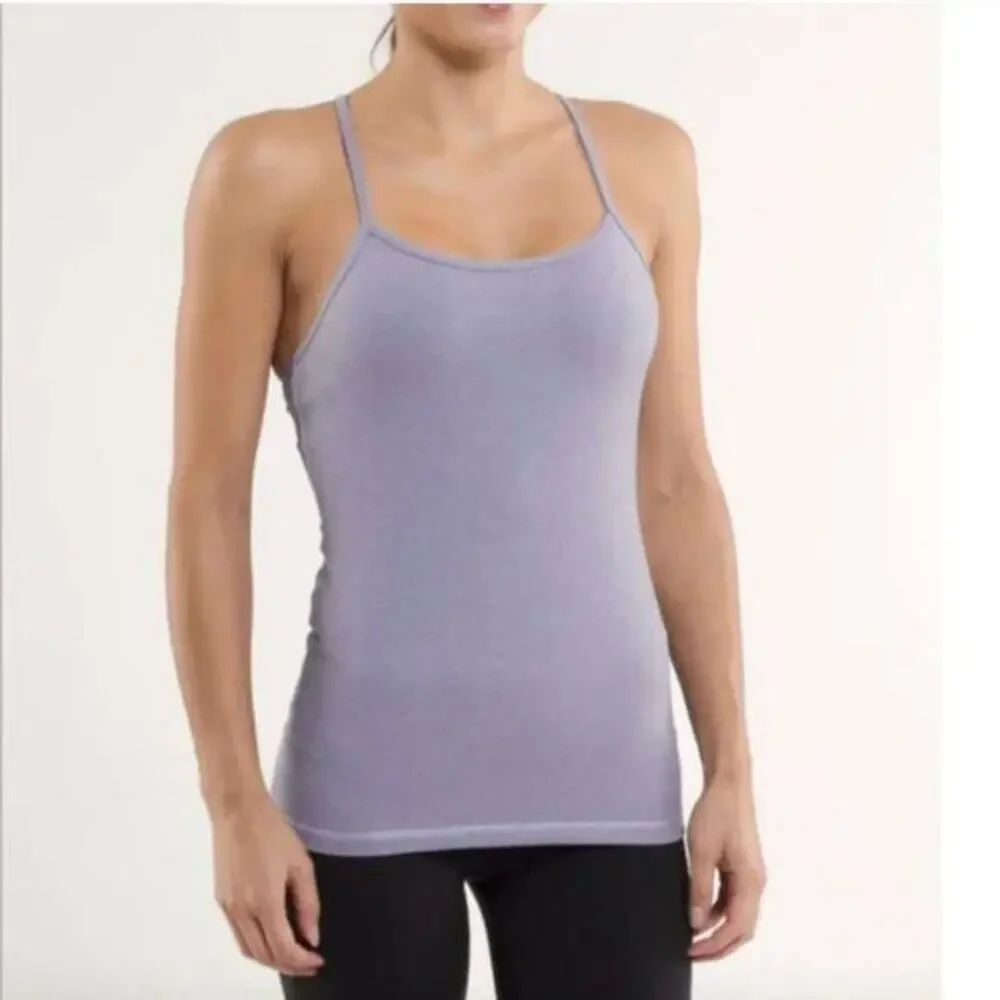 lululemon power y tank Women's Size 8 Lavender Light Purple
